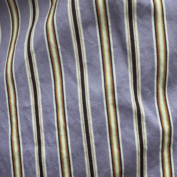 NEW 17‎ 36/37 Classic Fit Ralph Lauren Shirt Mens Long Sleeve Purple Striped - Picture 2 of 12